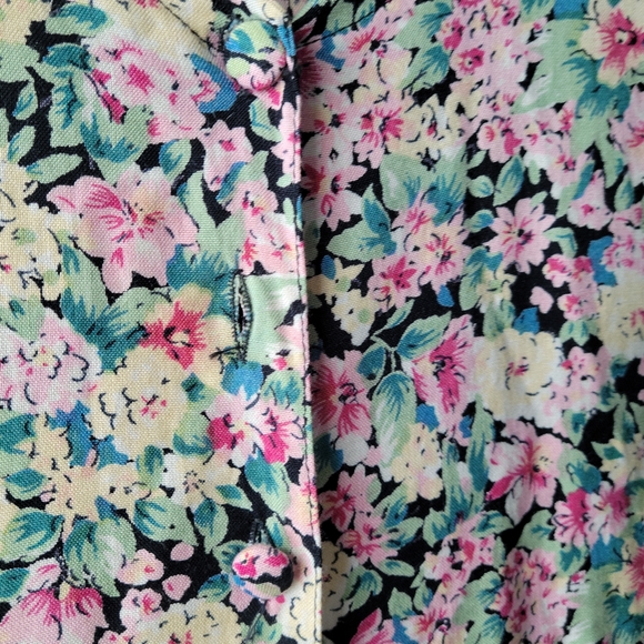 Nostalgia Vintage Floral Ruffle Dress Size Medium - Picture 9 of 11